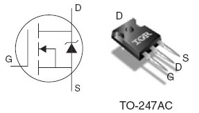 IRFP4468PbF, 100V Single N-Channel HEXFET Power MOSFET in a TO-247AC